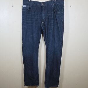 TYNDALE FR Flame Resistant Jeans 38X36 Dark Wash FRMC CAT2 2112 20CAL Jeans